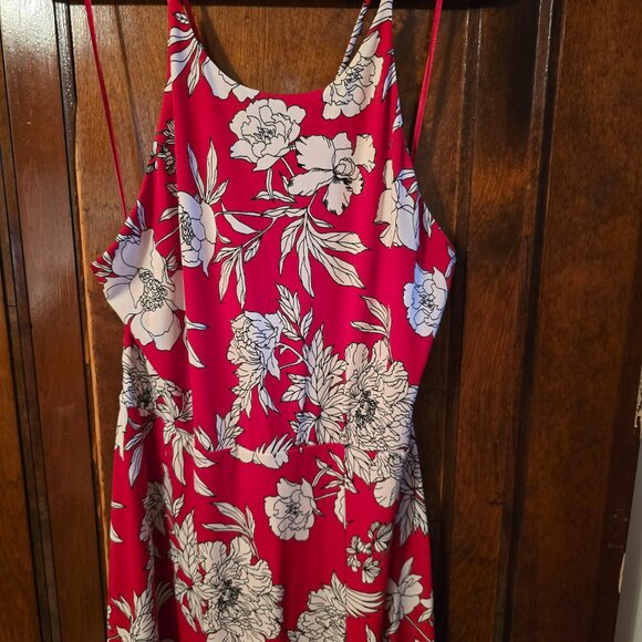 Express Backless Strappy Maxi Dress with Slit - L - Picture 3 of 4